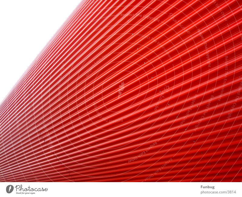 red tube #2 CeBIT Red UFO Waves Art Vanishing point Architecture Industry Email Disk London Underground Escape wave Metal Modern space