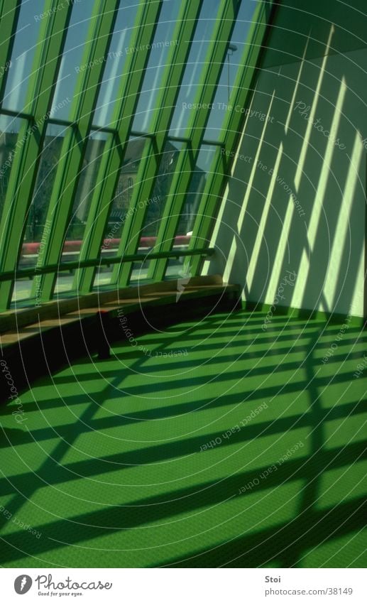 Shadow play Staatsgalerie Stuttgart State gallery Light Window Green Architecture Modern