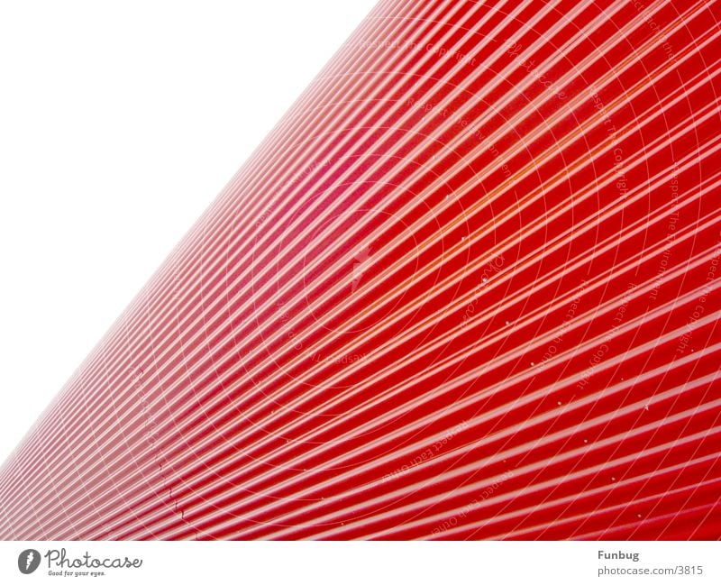 red tube #1 CeBIT Red UFO Waves Art Vanishing point Architecture Industry Email Disk London Underground Escape wave Metal Modern space