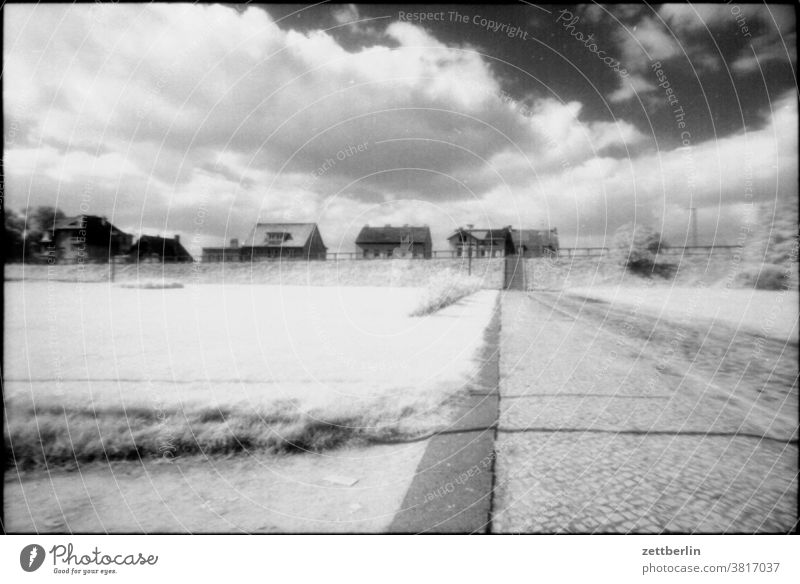 Hohen Neuendorf, in front of the old town hall House (Residential Structure) settlement Town Village Place Places Meadow Fairground Sky cloud Street Summer