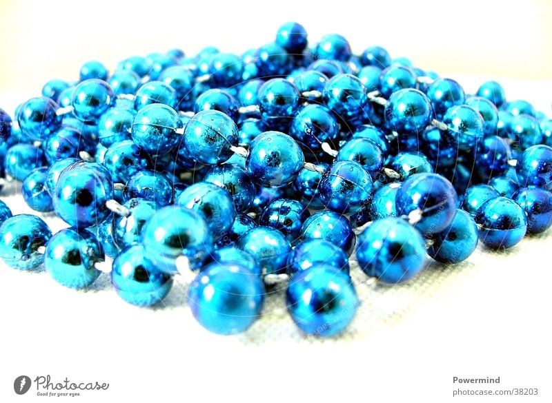 Blue Pearls Things blue chain chaos marbles