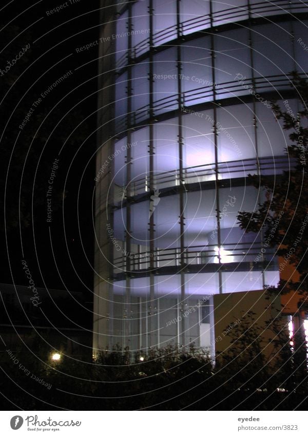 multi-storey car park Parking garage Night Architecture Blue