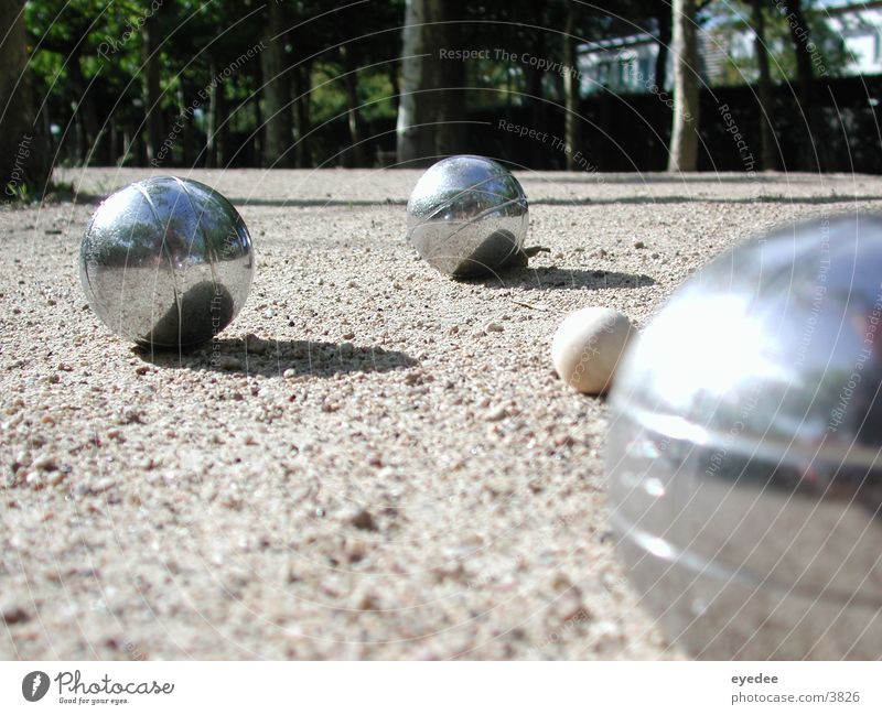 petanque Playing Boules Sun Sphere Exterior shot