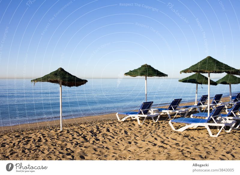 Beach and sea in Marbella, Costa del Sol, Spain beach marbella costa sol andalusia andalucia spain sandy coast coastline seashore mediterranean seaside coastal