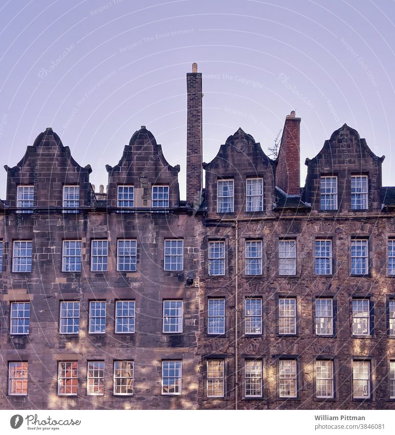 Edinburgh Townhouses townhouse House (Residential Structure) old house Europe Old town Architecture Exterior shot Colour photo Day Facade Historic Building