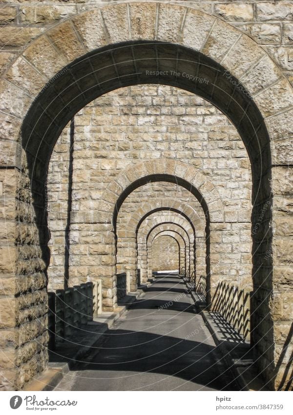 Bridge over the l'Ain in the Jura Manmade structures Architecture Exterior shot Colour photo Traffic infrastructure Stone