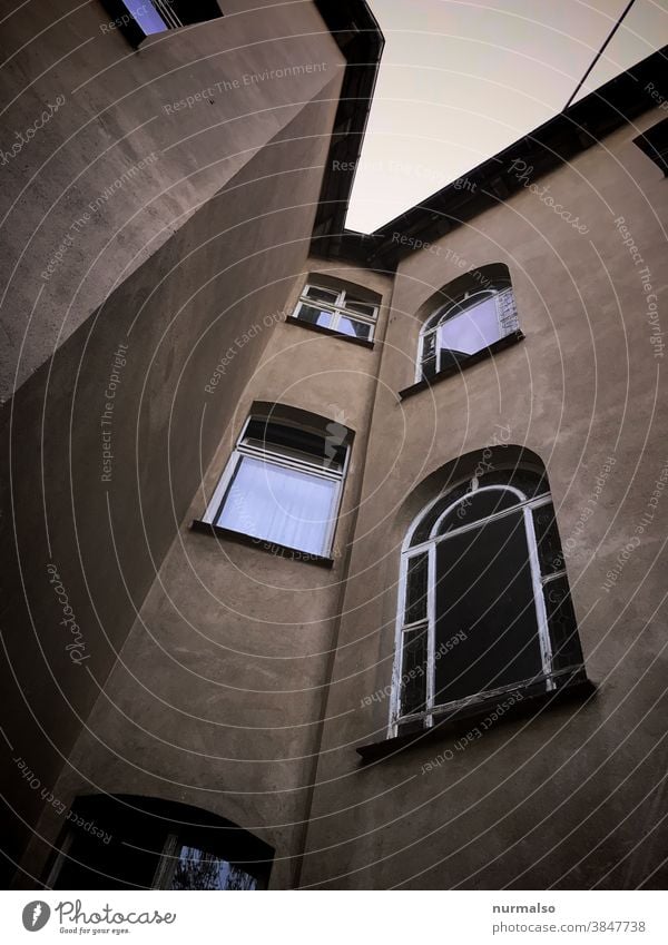 Cornerzorzist in Corna times Part B apartment building Staircase Rent Flat (apartment) Facade Window Old building Wooden window Berlin Prenzlauer Berg