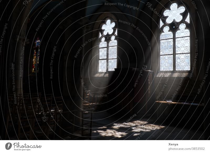 Light in a church Church Church window Religion and faith Interior shot Deserted Belief Hope religion Christianity Dark Grief God Church service believe