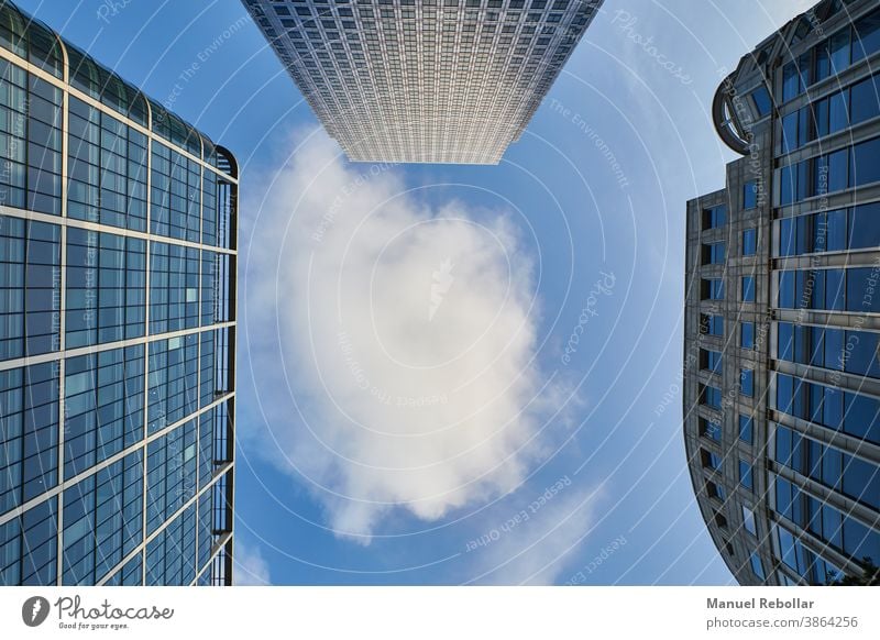 sky photography with skyscrapers city office architecture building modern business tower urban downtown high skyline cityscape tall blue view financial