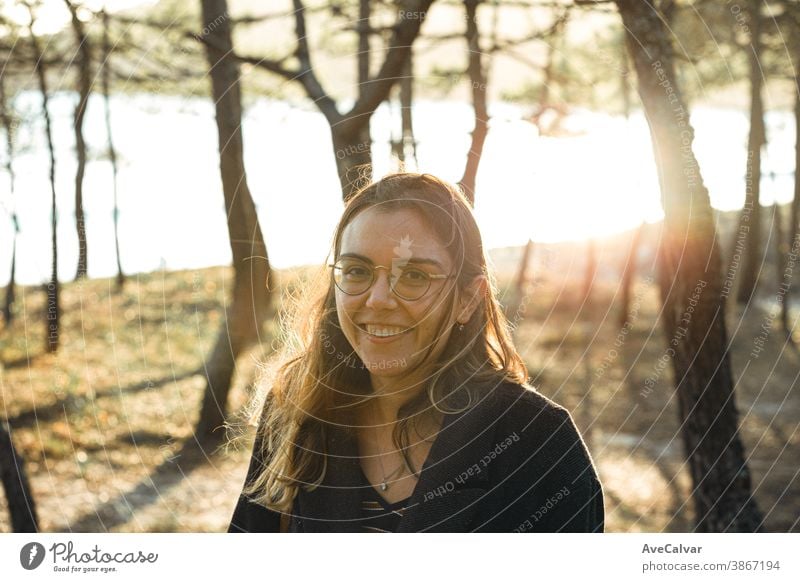 Close up of the beach from the forest nearby with a clear and bright day woman person step relax young happy ocean hawaii living loneliness professional