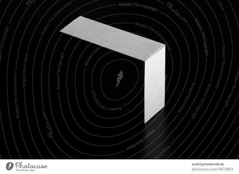 whitebox. carton moving box. white Cardboard box isolated on black background empty container package cardboard packaging object icon nobody blank paper design