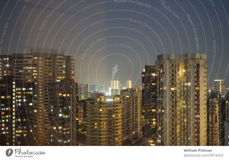 Singapore At Night travel Travel photography Architecture High-rise Night shot Skyline Vacation & Travel City Downtown cityscape urban Building Exterior shot