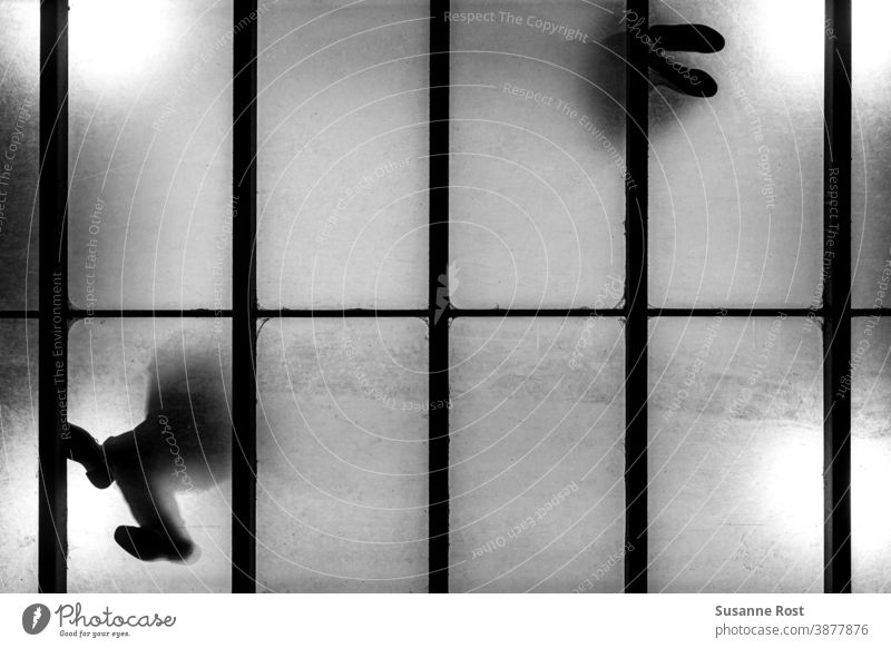 People waiting at the railroad track seen from below. urban Hazy Wait Perspective Train station from bottom to top Black & white photo Plexiglas Shadow lines