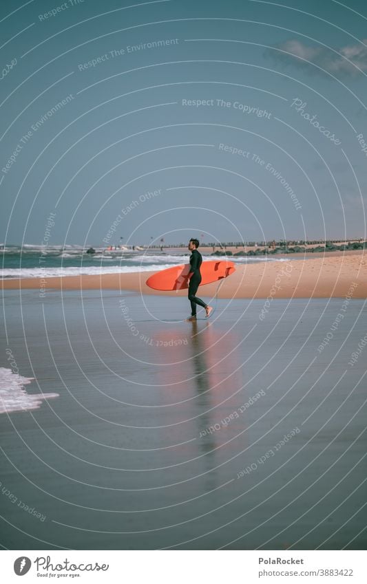 #A0# Surfer's paradise coast Man Lifestyle Athletic Water Timeless To enjoy spiritually Spirituality Snapshot tranquillity Idyll Extreme sports Aquatics Sports