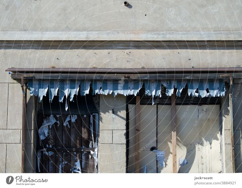 Retail closed forever Store premises lost places Ravages of time Storefront Facade Change Derelict Apocalyptic sentiment Authentic Brandenburg an der Havel