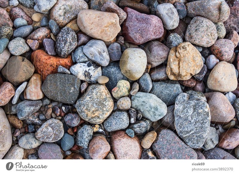 Stones on the Baltic Sea coast near Meschendorf stones Beach Mecklenburg-Western Pomerania Baltic coast Landscape Nature Idyll vacation voyage destination