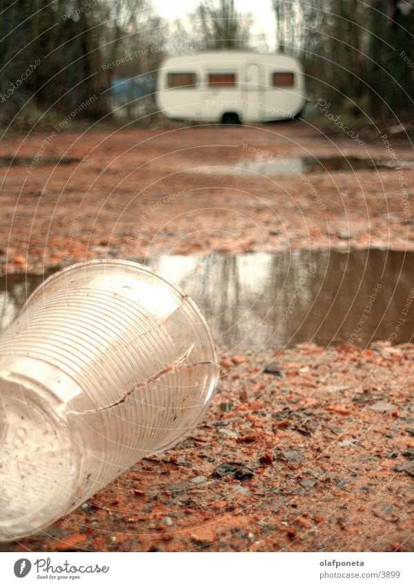 camper vans Mug Camping Mobile home Broken Things caul Macro (Extreme close-up) part Detail Dirty Crack & Rip & Tear Statue Floor covering Earth