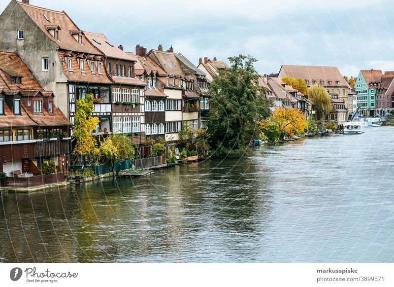 Bamberg Little Venice Fishermen's Settlement Fishermen's Village World heritage UNESCO World Heritage Site River River bank apartment buildings fishing