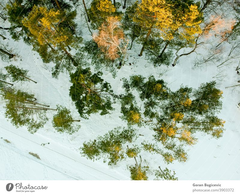 Aerial view at Divcibare, Serbia above aerial cold countryside divcibare environment europe forest frost frozen ground highland hill hillside landscape light