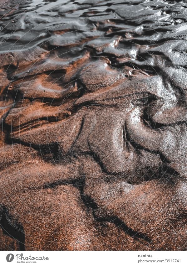 Close up of beach dunes sand sand dune desert texture organic close close up weird form shape simple no people nobody erosion natural nature light grain water