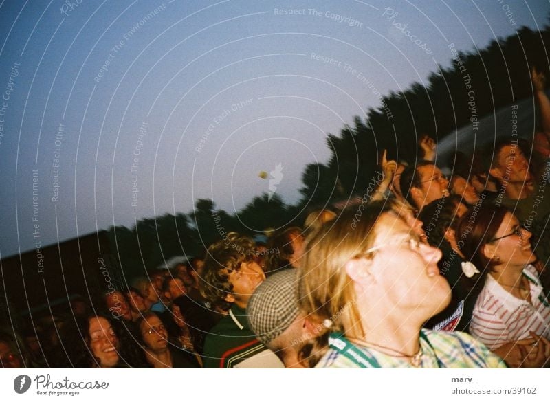 Festival atmosphere Immergut 2003 Moody Party Group always good Human being Music festival Evening neustrelitz