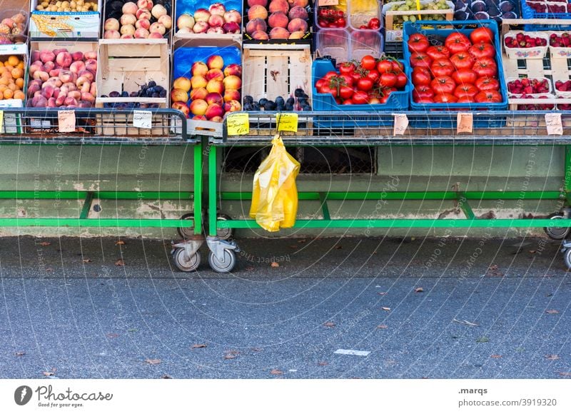 Fruit and vegetable stand fruit Vegetable Fruit- or Vegetable stall Market stall Markets Nutrition Organic produce Food Fresh Farmer's market Vegetable market