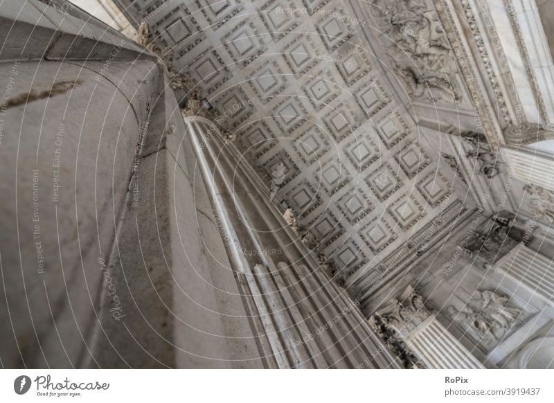 Detail of St Paul's Cathedral in London. England Church Night church millennium Bridge Footpath Pedestrian cathedral Old town urban Night life bridge Themse