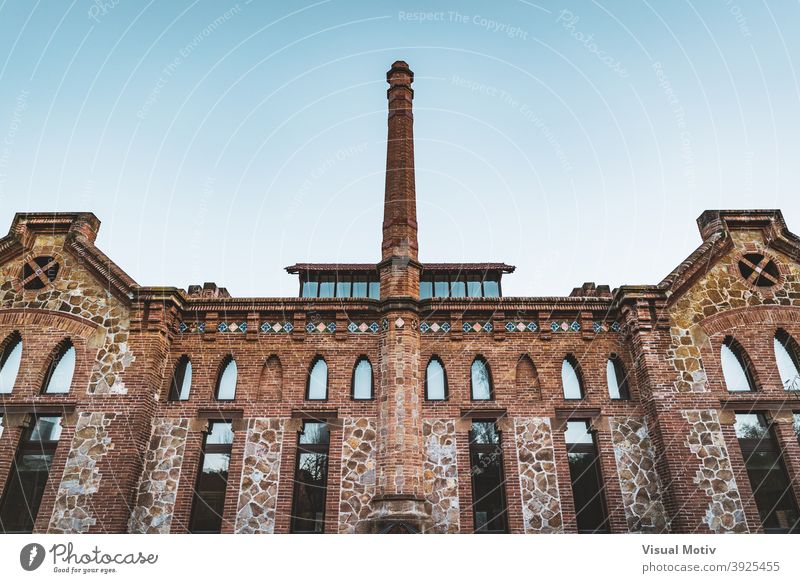 Kitchen pavilion of the old complex of la Maternitat hospital built in Modernista style architecture building facade exterior structure construction windows