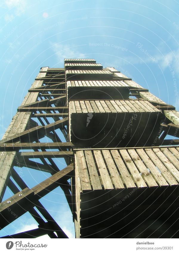 lookout tower Wood Vacation & Travel Architecture Tower Vantage point Sky