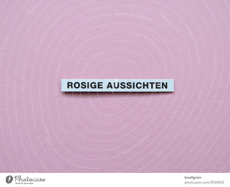 rosy prospects Future Positive Expectation Optimism Curiosity Hope Contentment Anticipation Emotions Colour photo Pink White Black Deserted Characters