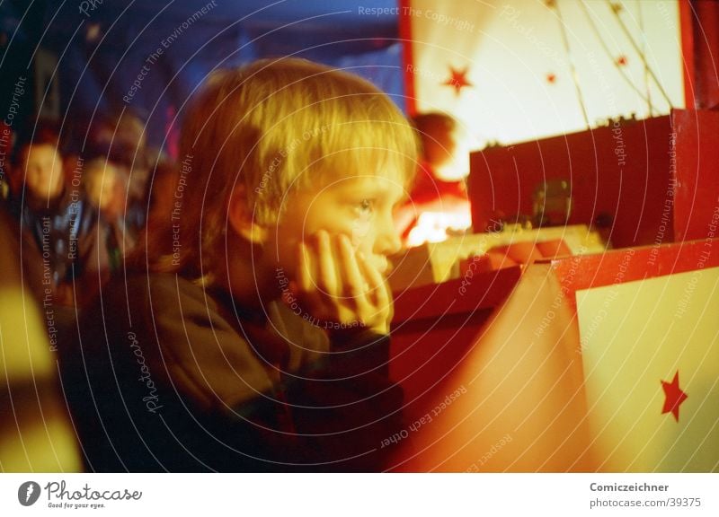 Child in a circus Circus Grief Longing Lomography Boy (child) Sadness Loneliness Star (Symbol)