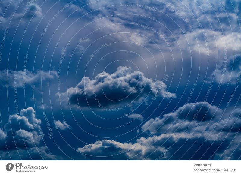 Rain clouds in summer in Germany Cloud Sky Astronomical studies Sky View Outdoor Nature Nature observation Cloud Field Thunderstorms Cloud collection