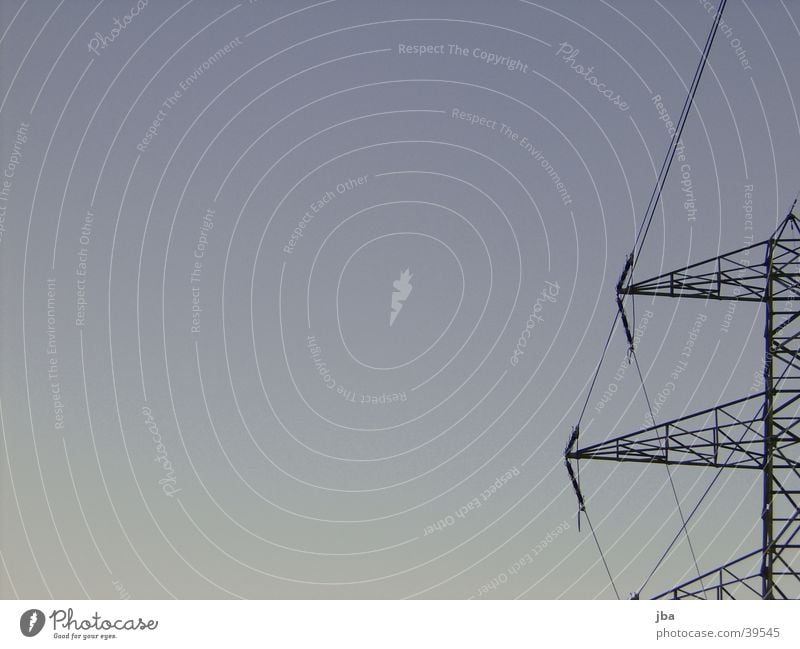 High voltage line arms High voltage power line Wire Progress Electrical equipment Technology Sky Blue Electricity