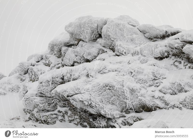 Angled rocks Angry rocks Rock granite rocks chill Highlands Low mountain range landscape still life Still Life structures Winter magic angeeist horned rocks