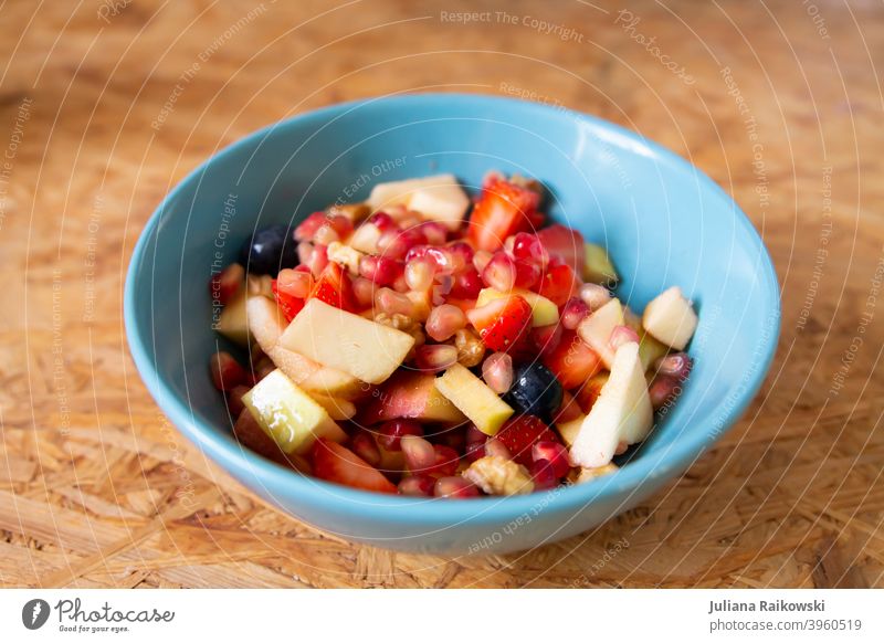 colourful fruit salad Fruit salad Vitamin Healthy Nutrition Food Vegetarian diet Organic produce Colour photo Delicious Healthy Eating Vitamin-rich Vitamin C