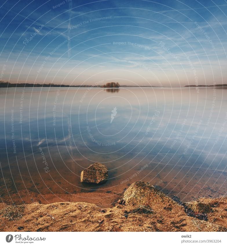 Stones in water Panorama (View) Long shot Copy Space top Day Copy Space middle Copy Space right Copy Space left Deserted Colour photo Exterior shot Reservoir