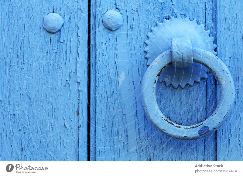 Details of arabic architecture in the old medina of Tangier.Morocco knob tangier morocco moroccan town doors windows travel house oriental street city ancient