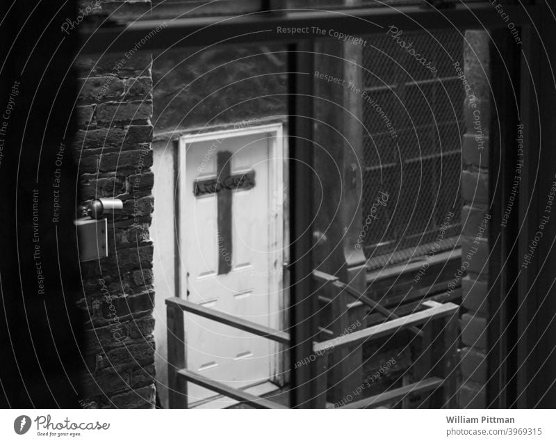 Cross Black & white photo cross Christianity Christian cross Catholicism Window Religion and faith Symbols and metaphors Crucifix Belief Death Spirituality