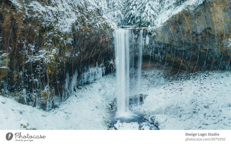 winter waterfall waterfalls Nature photo Winter wonderland winter landscape cold season moody atmosphere explore snow forest snow white