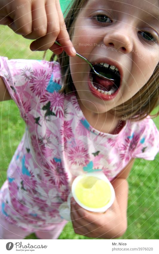 Tasty and sweet Ice Brash ice on a stick Summer Ice cream Food Fruit Delicious cooling Mouth Spoon sweets Infancy Cool cute Healthy Fruity enjoyment delightful