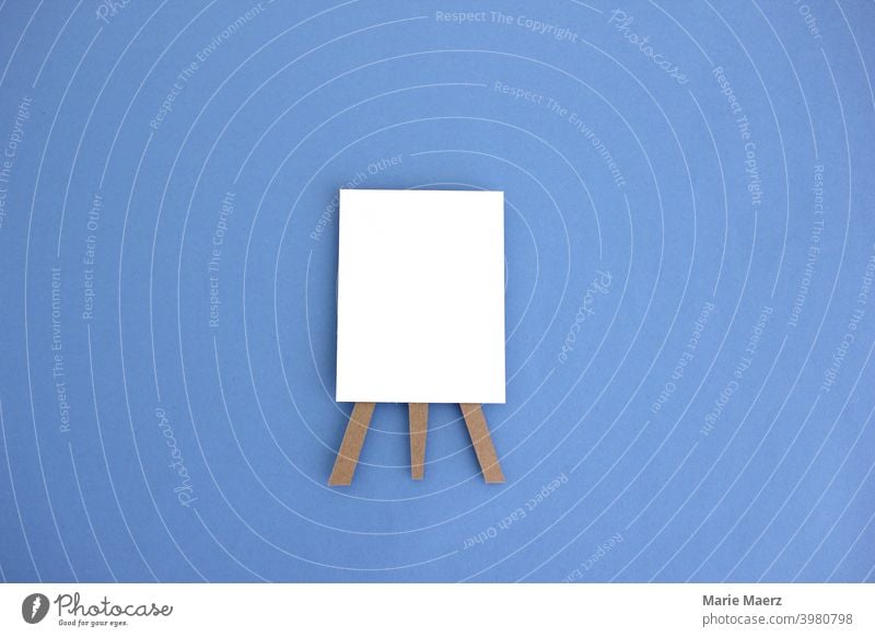 Blank whiteboard | paper illustration of a whiteboard with blank sheet of paper Signs and labeling Neutral Background Clue crafted paper cut display sign