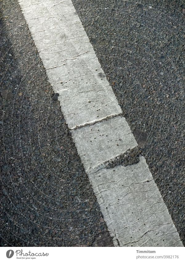 A little bit of optimism? The hint of a smile? Street Road marking Colour Asphalt Light Shaft of light Smiling eyes Mouth optimistic Fantasy Exterior shot