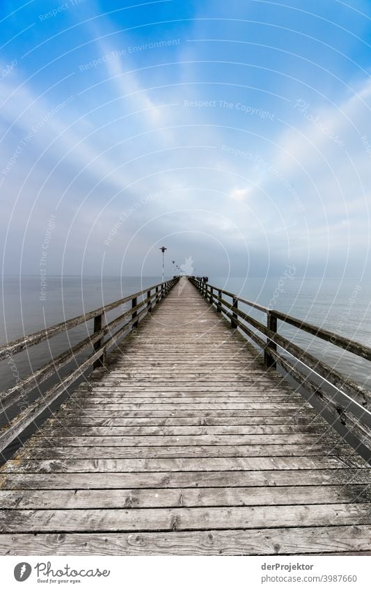 Pier of Ahlbeck on Usedom in winter IV seaboard go for a walk Vacation & Travel To go for a walk Discover Destination Waves Swell Mecklenburg-Western Pomerania