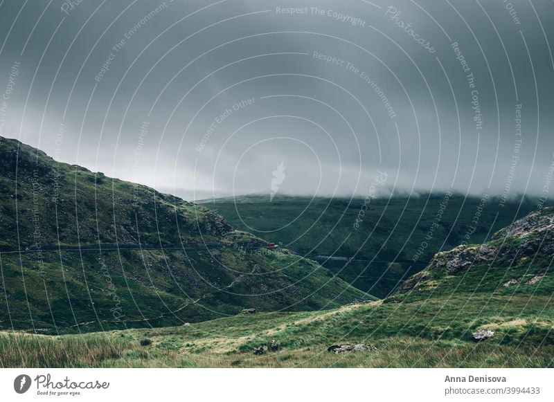 Beautiful landscape panorama of Snowdonia National Park in North Wales, UK snowdonia uk snowdonia national park track miners track rock mount snowdon wales