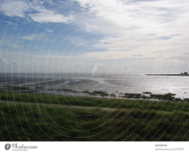 Norderney Coast Clouds Ocean Sunrise North Sea Water Sky