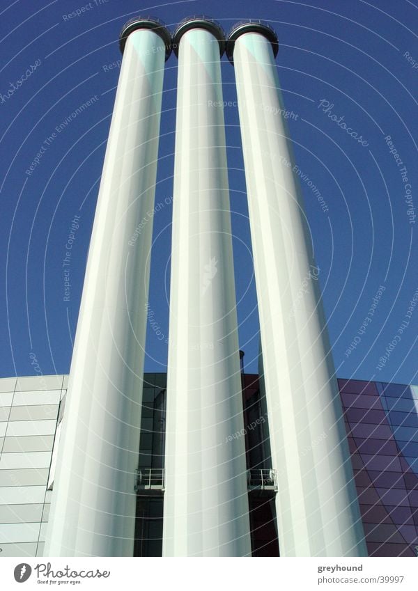 Steamin' around Outlet air Architecture Thermal power station Chimney Electricity generating station Sky