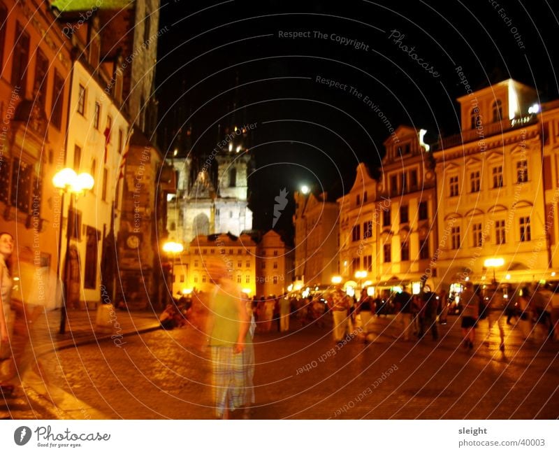 Prague nightlife Night life Light Long exposure Alley Club Architecture