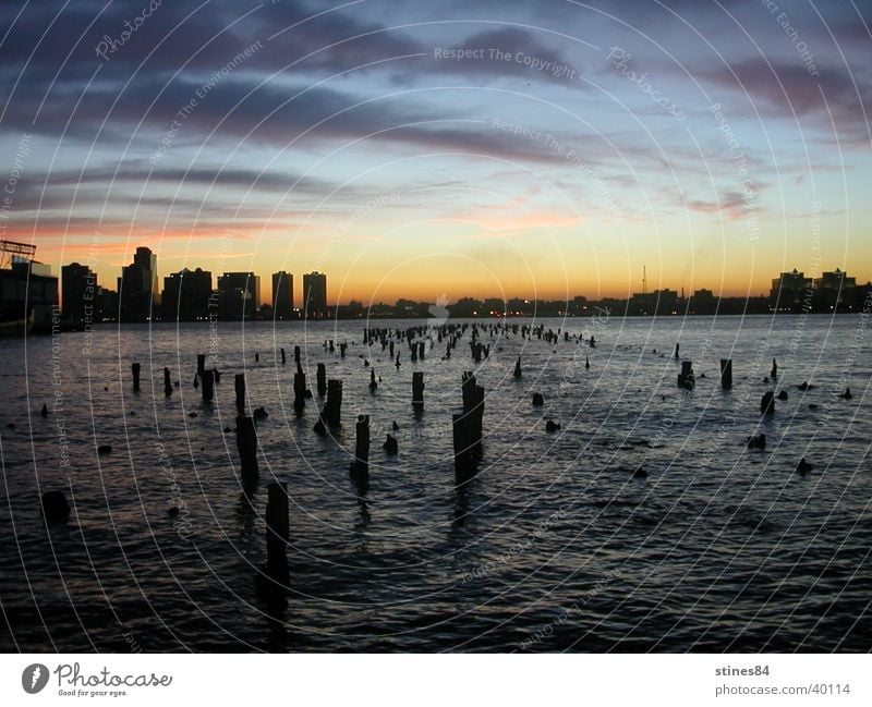 Still Water New York City Sunset Night Ocean Black Vancouver September 11th Pole Blue USA