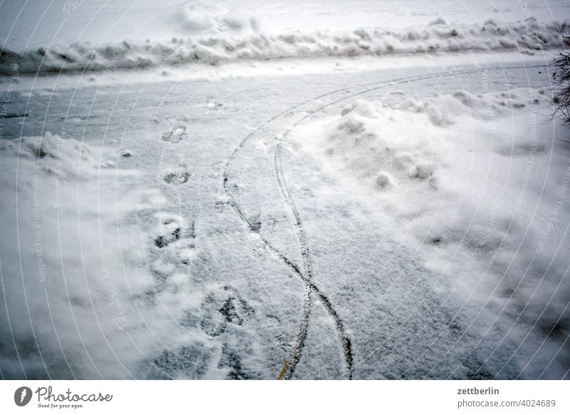 snow from yesterday Berlin Ice February holidays Frost jenuar Cold chill Virgin snow Snow Town urban Winter winter holidays January off evacuated snow removal