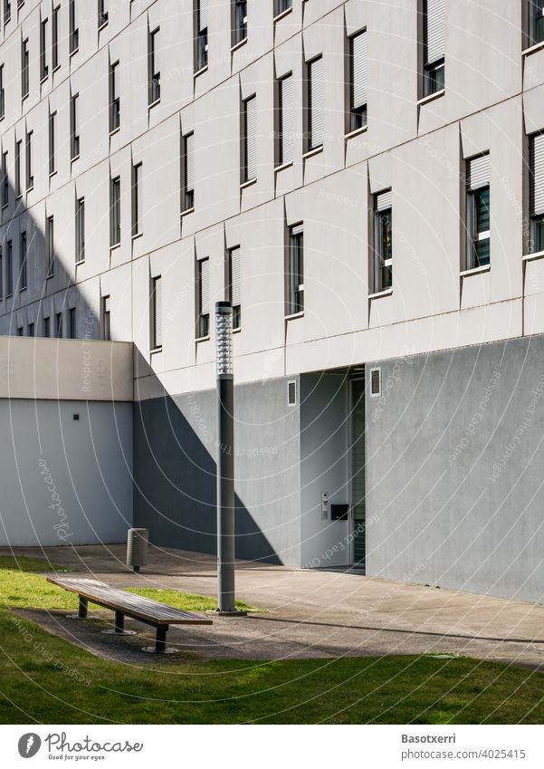 Entrance to the inner courtyard of a modern multi-storey residential building dwell Flat (apartment) Rent exorbitant rents housing shortage Life Light Green